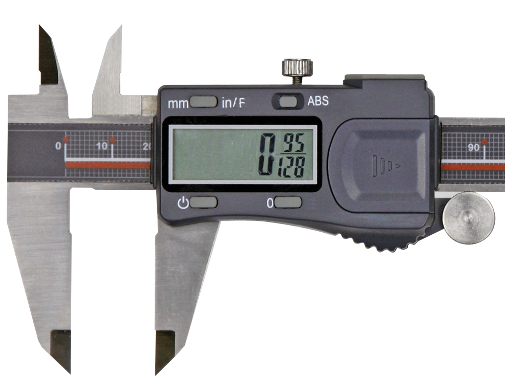 Digitaler Messschieber 200 x 0,01 mm DIN 862 mm u. Bruchanzeige RB6 mit Kalibrierschein