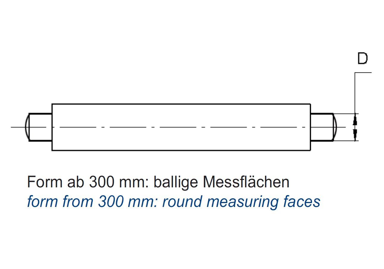 Einstellmaß 625 mm für Bügelmessschrauben