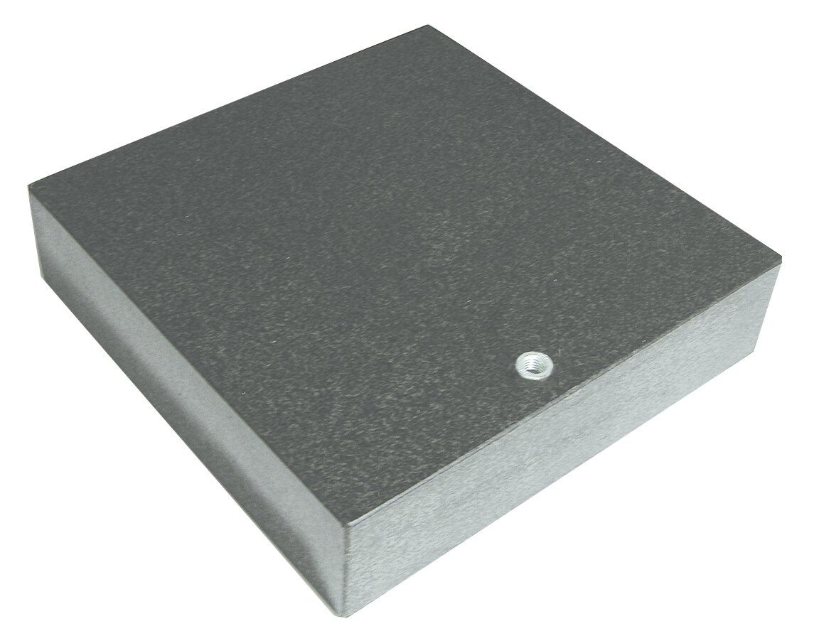 Granit Messplatte & Kontrollplatte 150 x 150 x 40 mm | DIN 876/0 mit Gewinde M8
