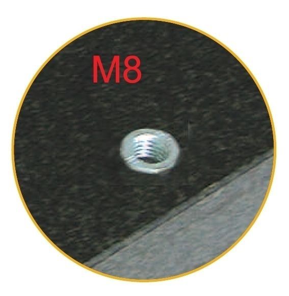 Granit Messplatte & Kontrollplatte 150 x 150 x 40 mm | DIN 876/0 mit Gewinde M8