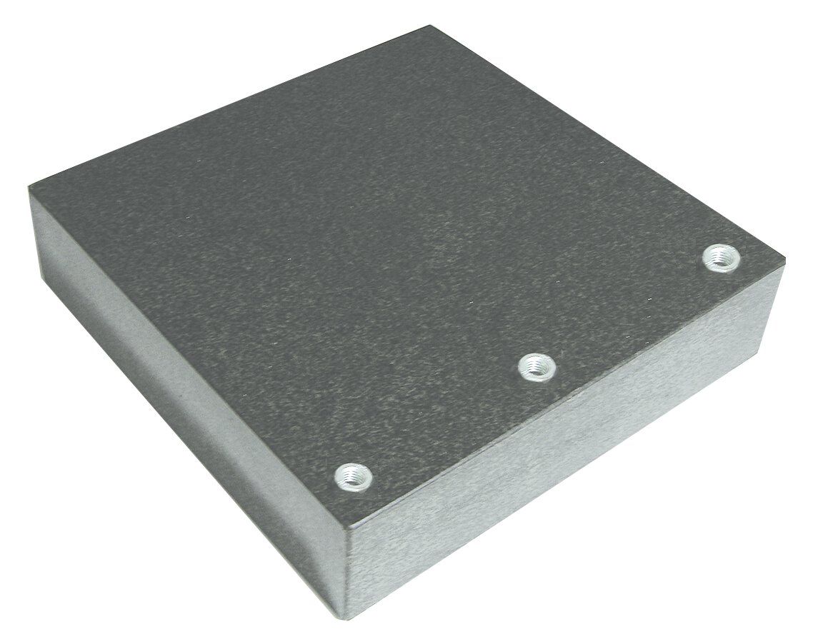 Granit Messplatte & Kontrollplatte 400 x 400 x 50 mm | DIN 876/0 mit Gewinde M8