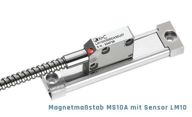 K+C Magnetmaßstab MS10A 2100 mm - 5 µm | Verfahrweg 2120 mm