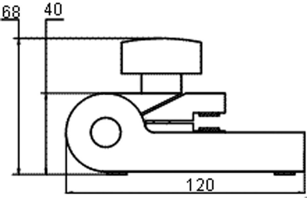 Klappbarer Halter für Bügelmessschrauben 0-100 mm