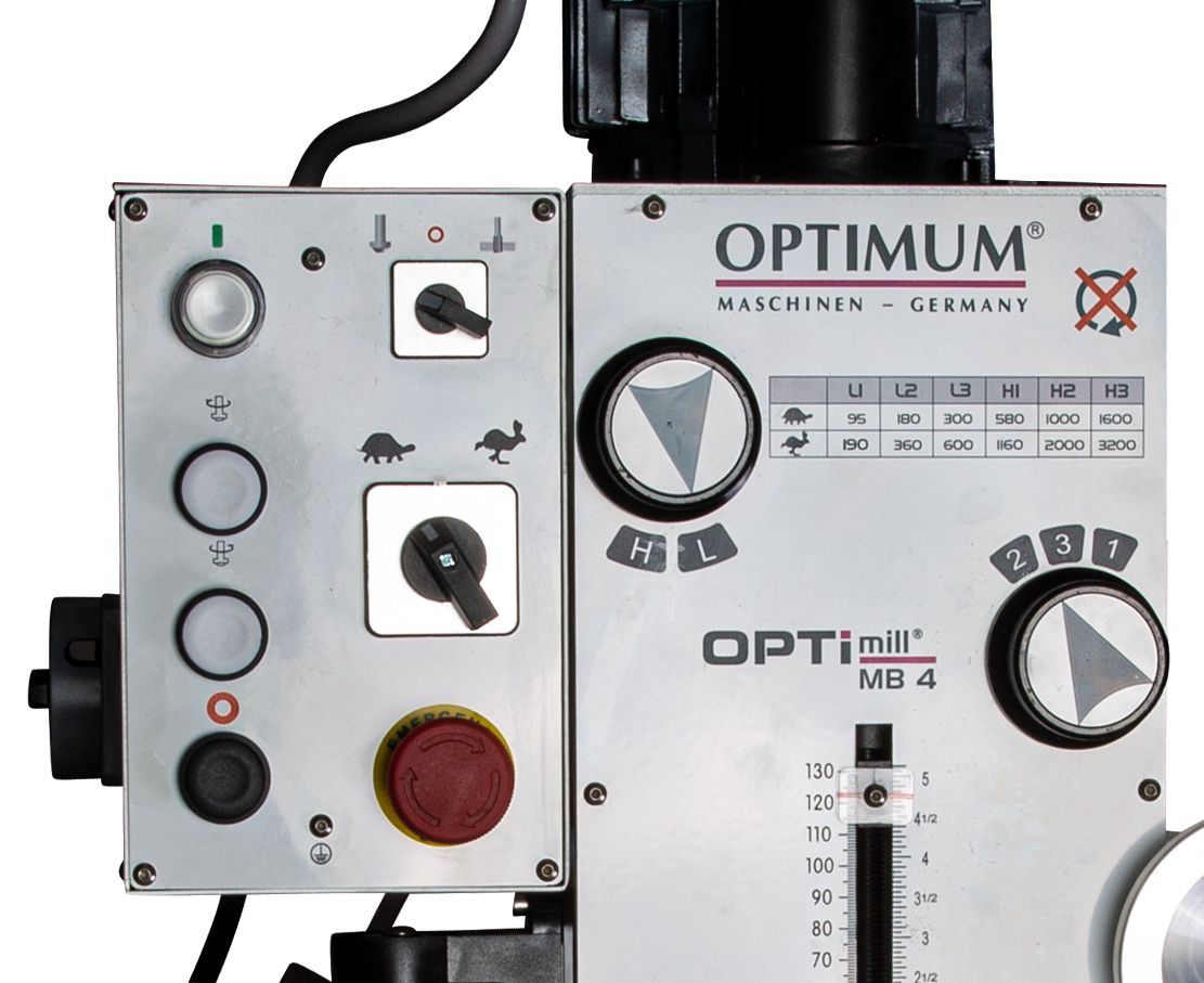 OPTIMUM Bohr-Fräsmaschine MB 4 | Set PLUS