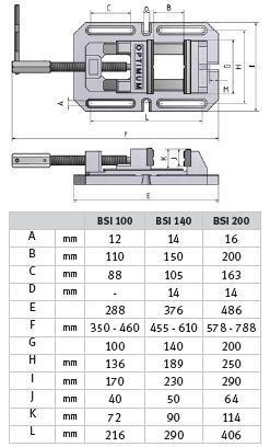 OPTIMUM Bohrmaschinen-Schraubstock BSI 200