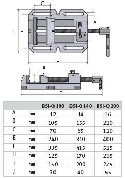 OPTIMUM Bohrmaschinen-Schraubstock BSI-Q 100