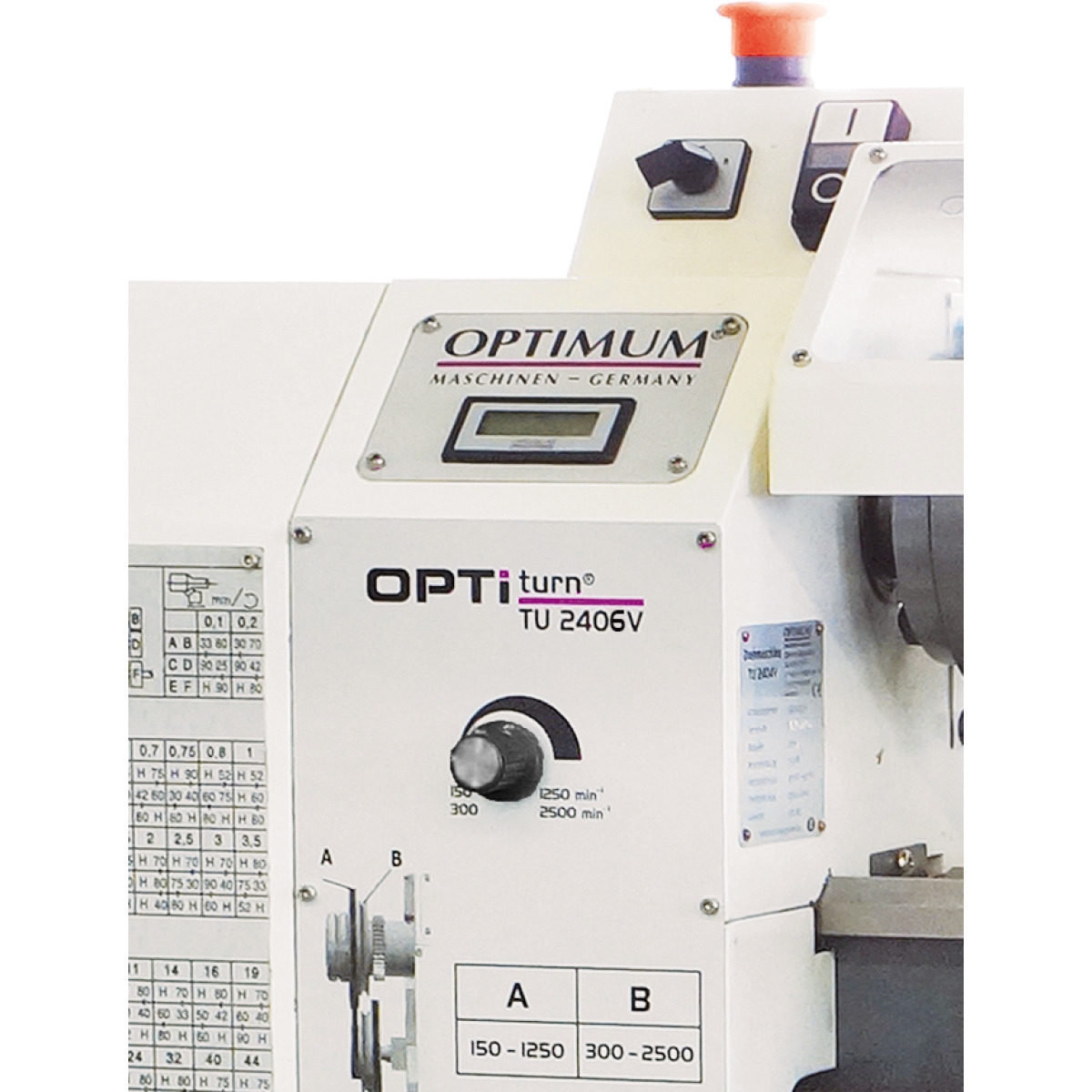 OPTIMUM Drehmaschine TU 2406 V - Vario | Set PLUS
