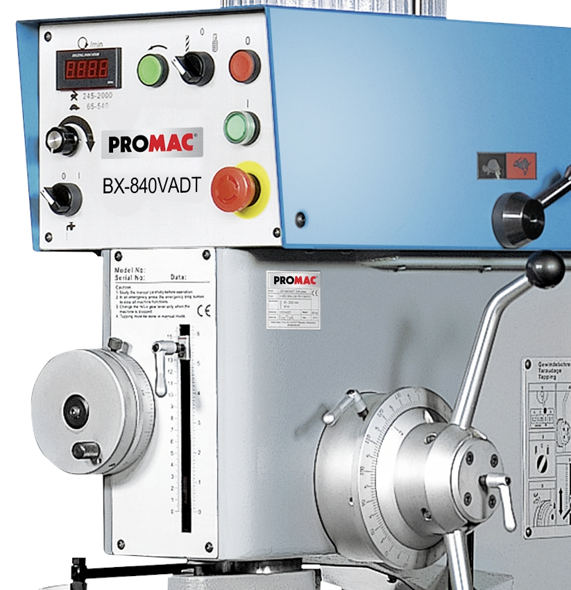 ProMAC Säulenbohrmaschine BX 840 VADT Profi-Line | 400 V