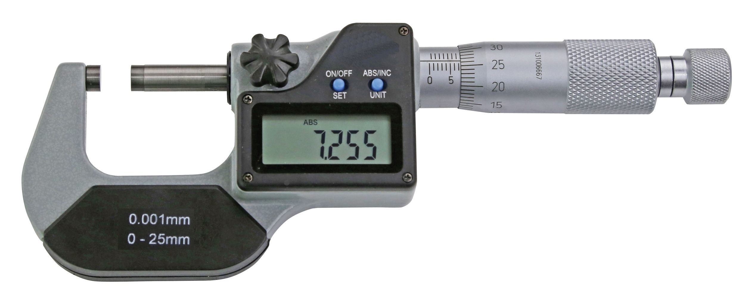 Digitale Bügelmessschraube 25-50 mm Digital Mikrometer Messchraube DIN Lithium 