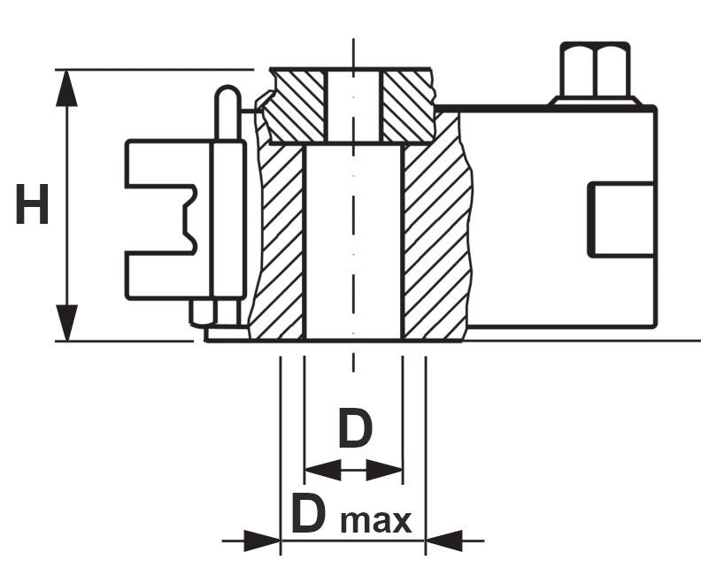 AXA Schnellwechsel-Stahlhalterkopf D1 | K44