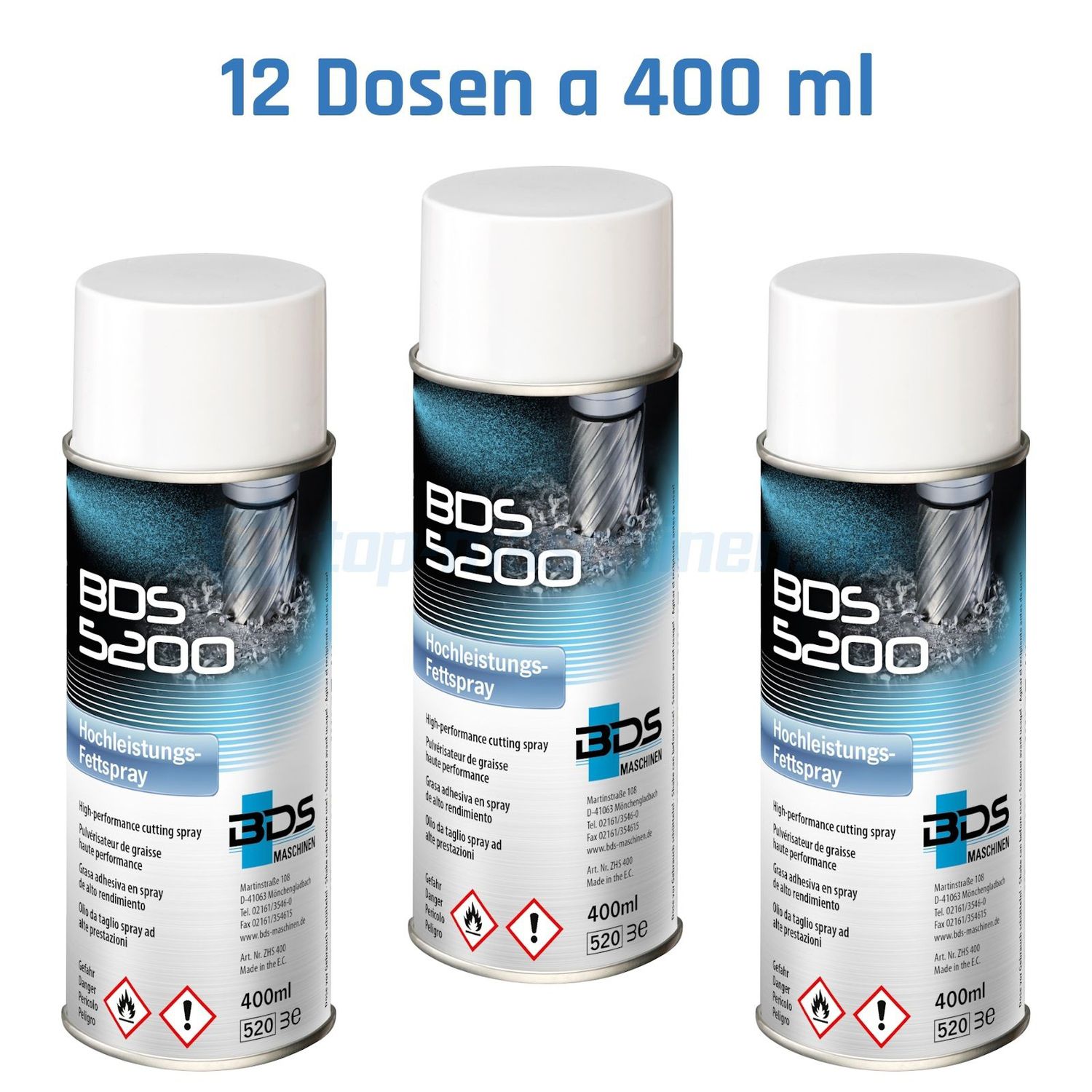 BDS Hochleistungsfettspray 5200 | 12 x 400 ml