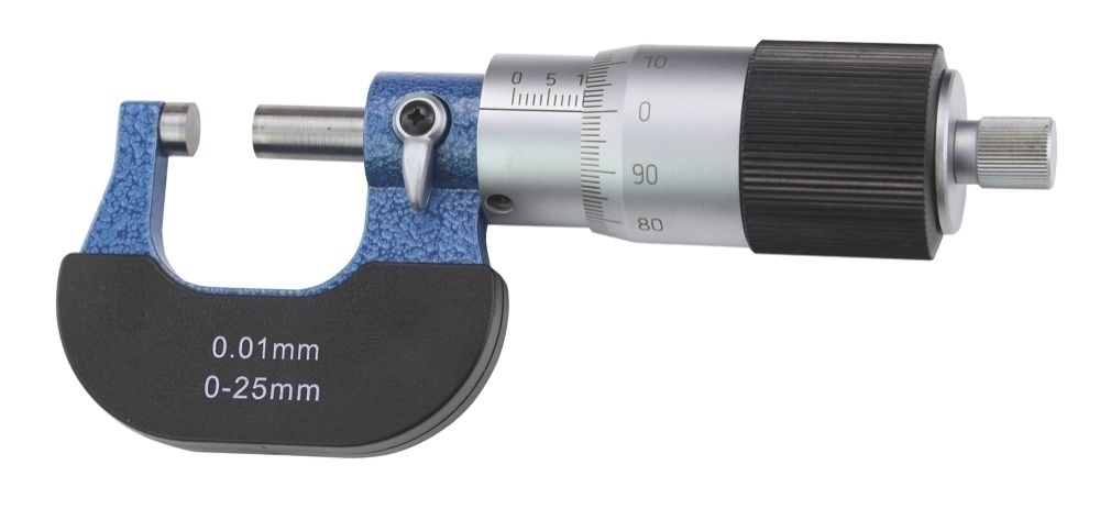 Bügelmessschraube 0-25 mm mit großer Messtrommel