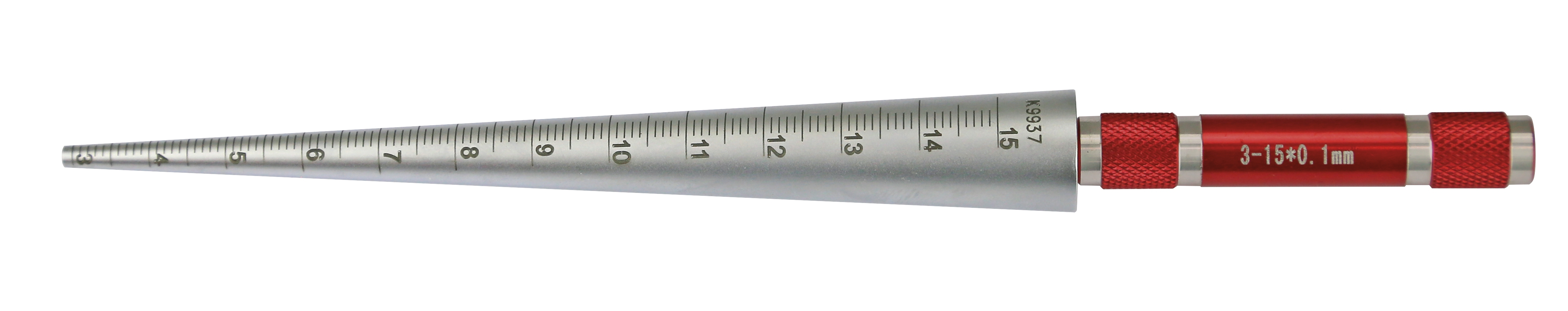 Bohrungslehre Ø 3-15 mm x 0,1 mm