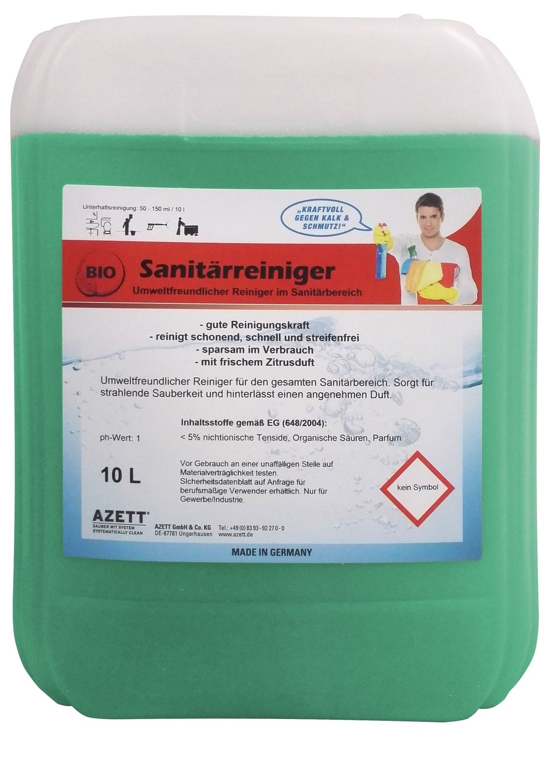 Cleancraft Reinigungsmittel HDR-S | Sauer - 10 l