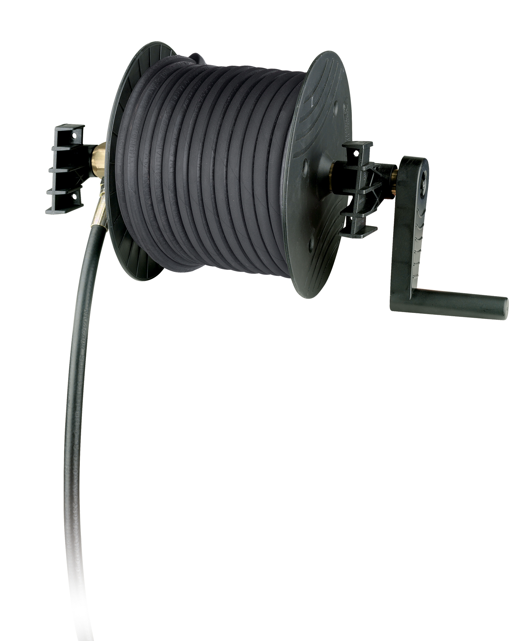 Cleancraft Schlauchtrommel mit 15 m Hochdruckschlauch für Fahrwagen FW-HDR-K51-16