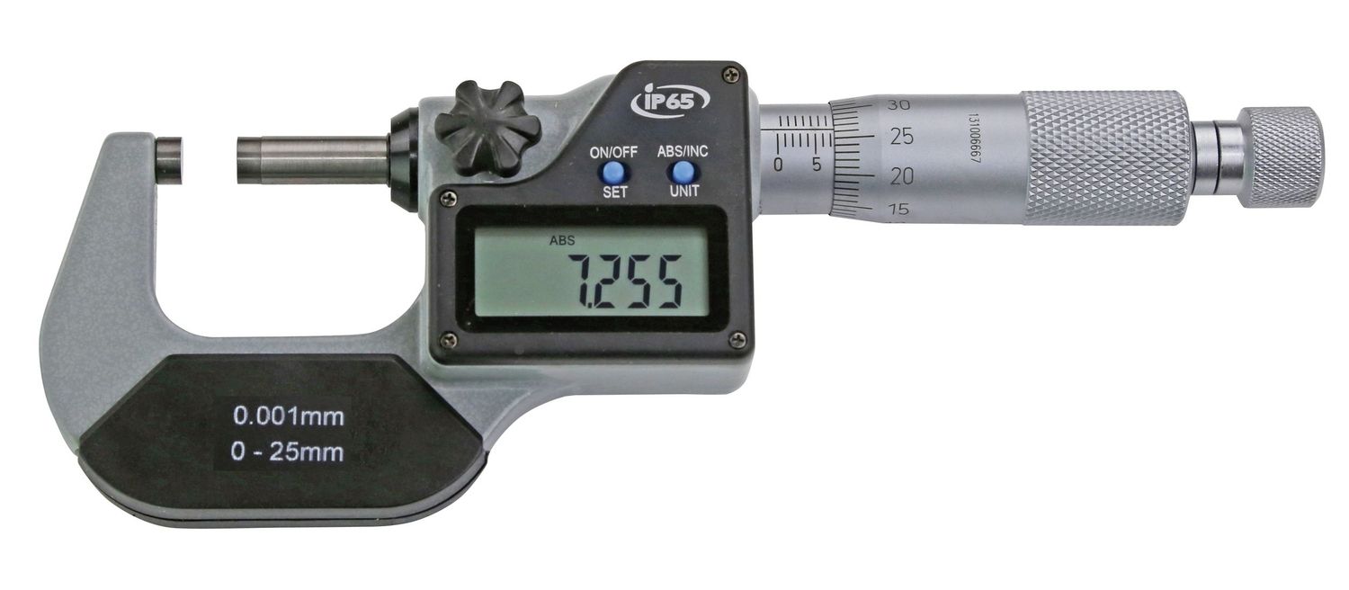 Digitale Bügelmessschraube 0-25 mm IP65