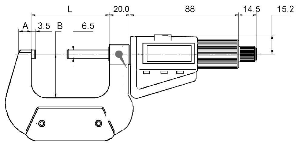 Digitale Bügelmessschraube 25-50 mm RB6 Friktion