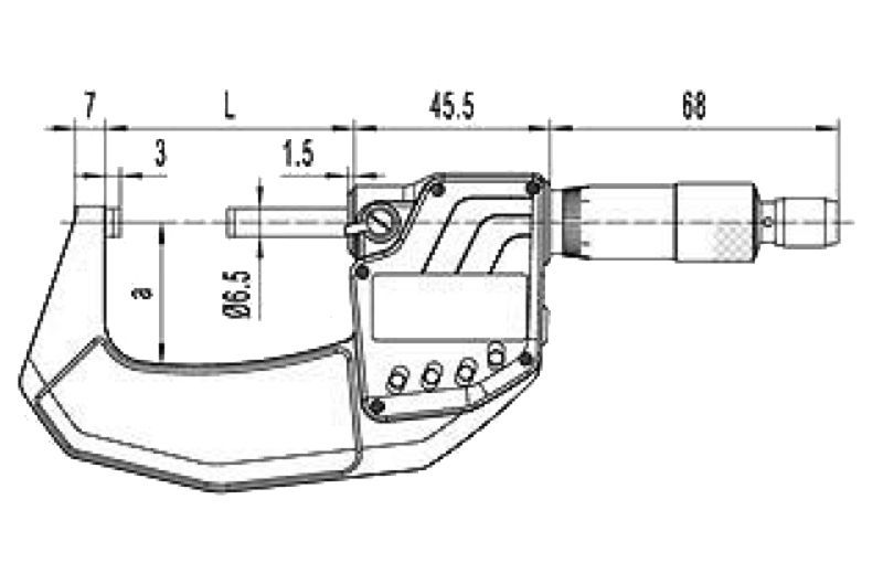 Digitale Bügelmessschraube 50-75 mm RB4 IP65