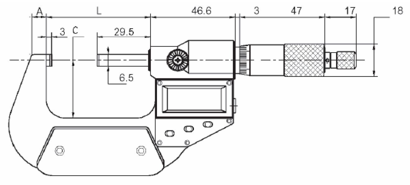Digitale Bügelmessschraube DIN 863 | 25-50 mm