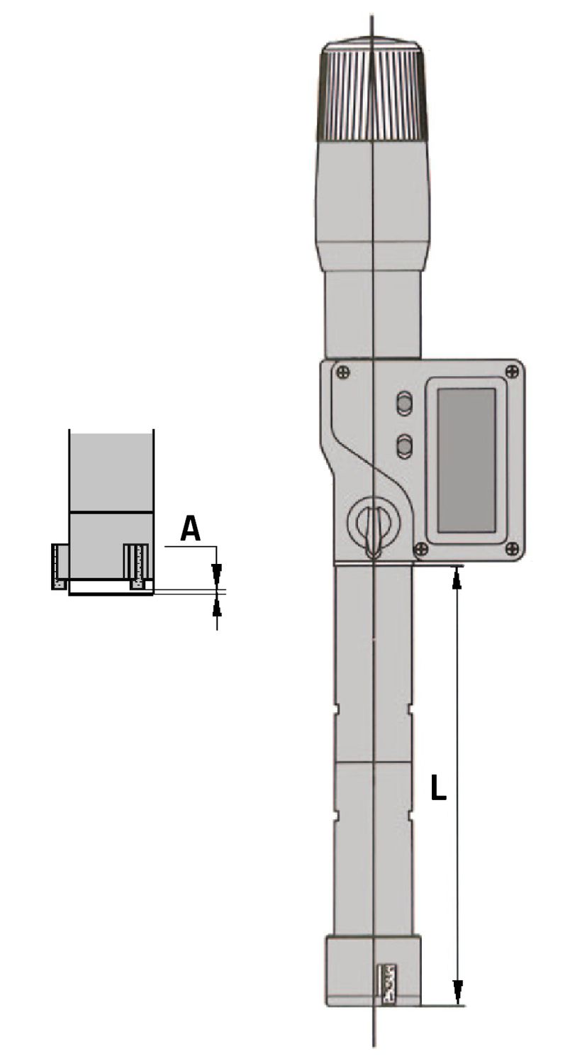 Digitale Dreipunkt-Innenmessschraube 62-75 mm mit Skala DIN 863 | RB 4 | IP65