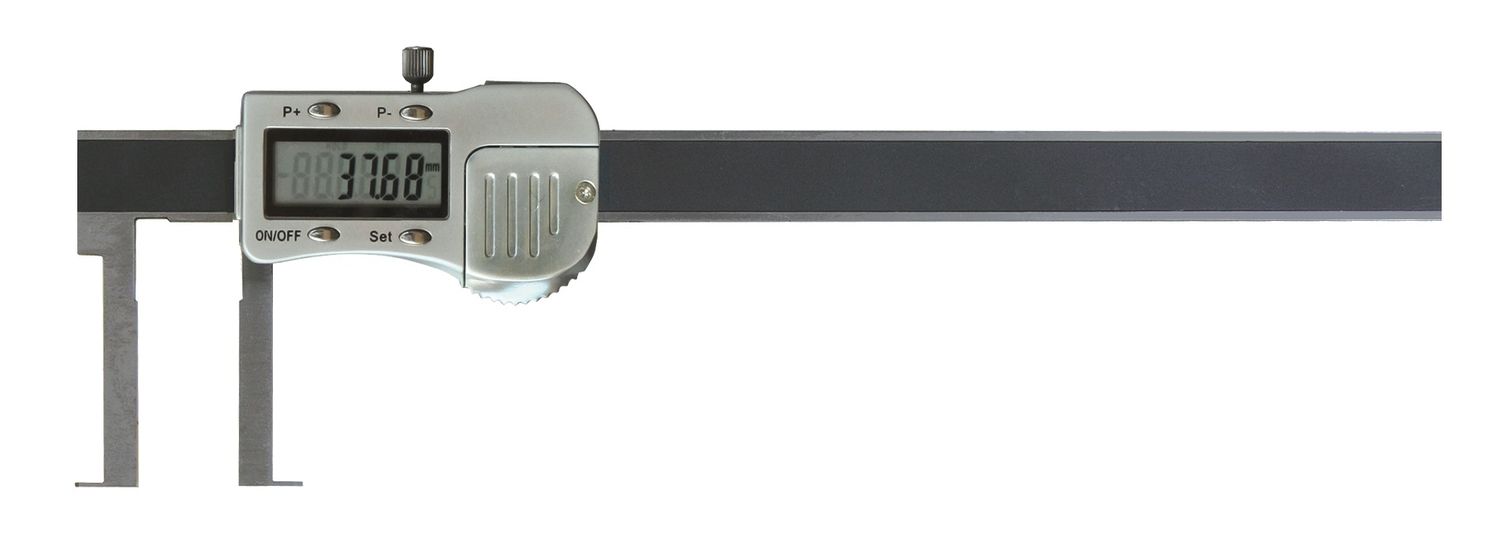 Digitaler Innen-Nuten-Messschieber 22-170 x 30 mm mit flachem Schnabel