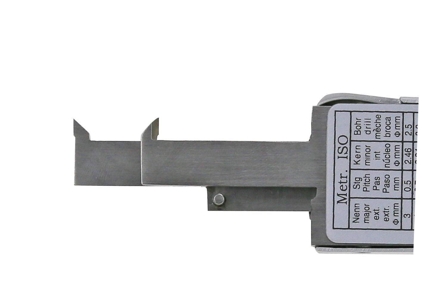 Digitaler Innen-Nuten-Messschieber 3-140 x 4 mm mit kurzem Schnabel