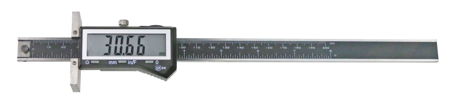 Digitales Streichmass 0-200 mm | 0,01 mm mit Anschlagplatte u. Anreißnadel
