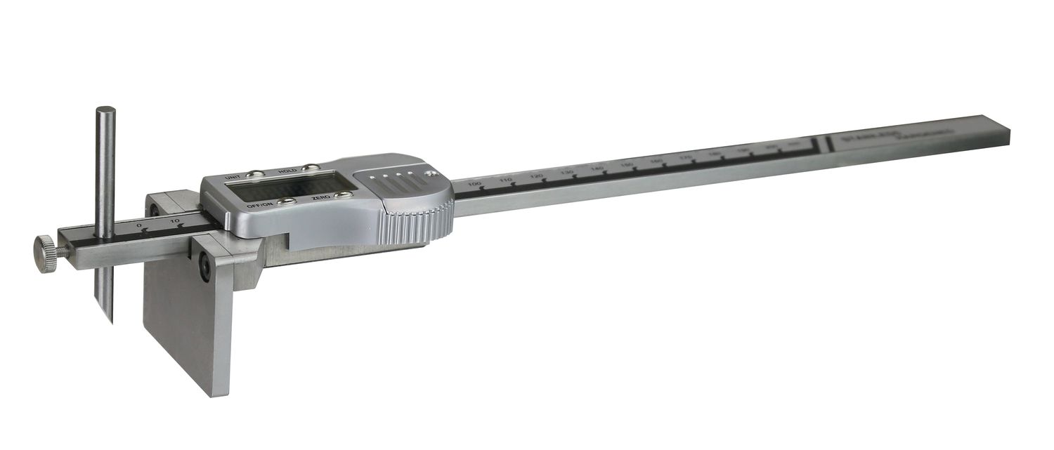 Digitales Streichmass 0-500 mm | 0,01 mm mit Anschlagplatte u. Anreißnadel