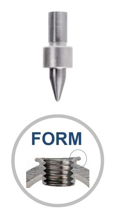 Fließlochformer für Gewinde M12 - form / kurz