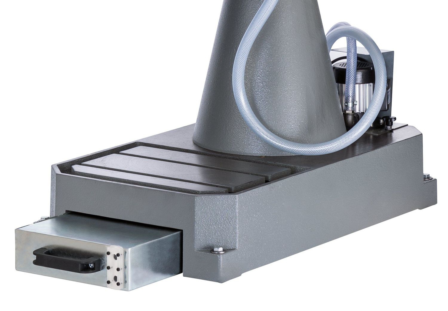 FLOTT Bearbeitete Fußplatte mit Kühlmitteleinrichtung 160A | für Säule Ø 82 mm