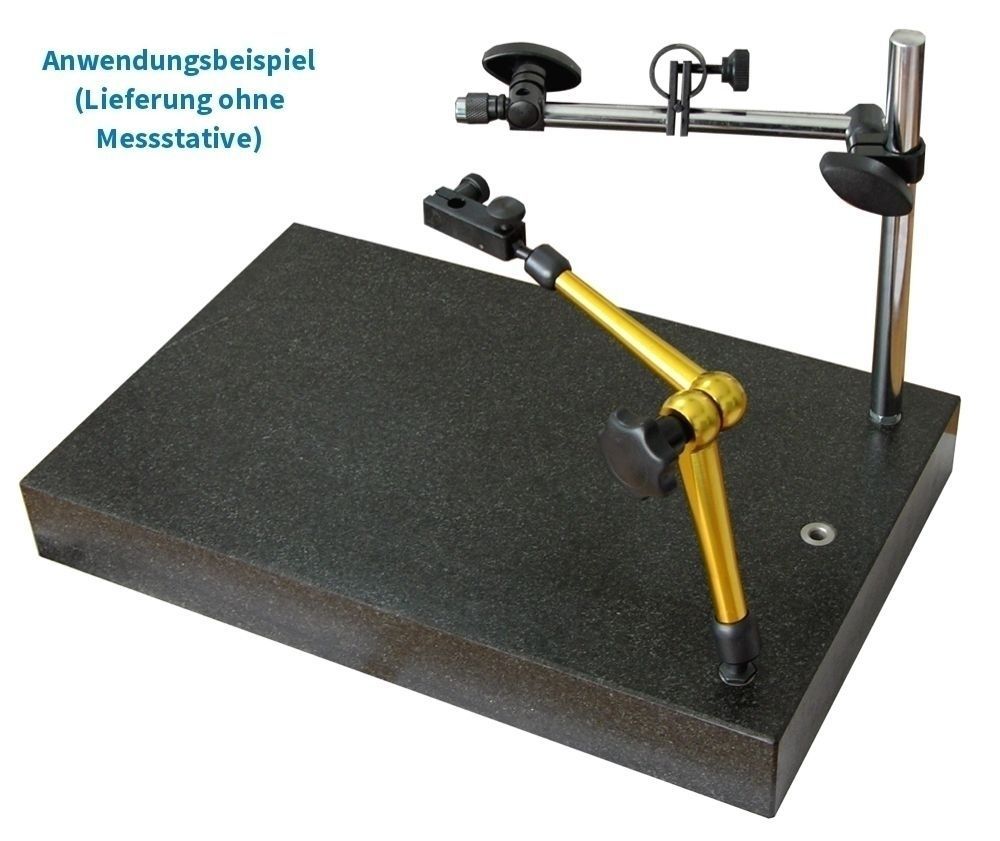Granit Messplatte & Kontrollplatte 400 x 250 x 50 mm | DIN 876/0 mit Gewinde M8