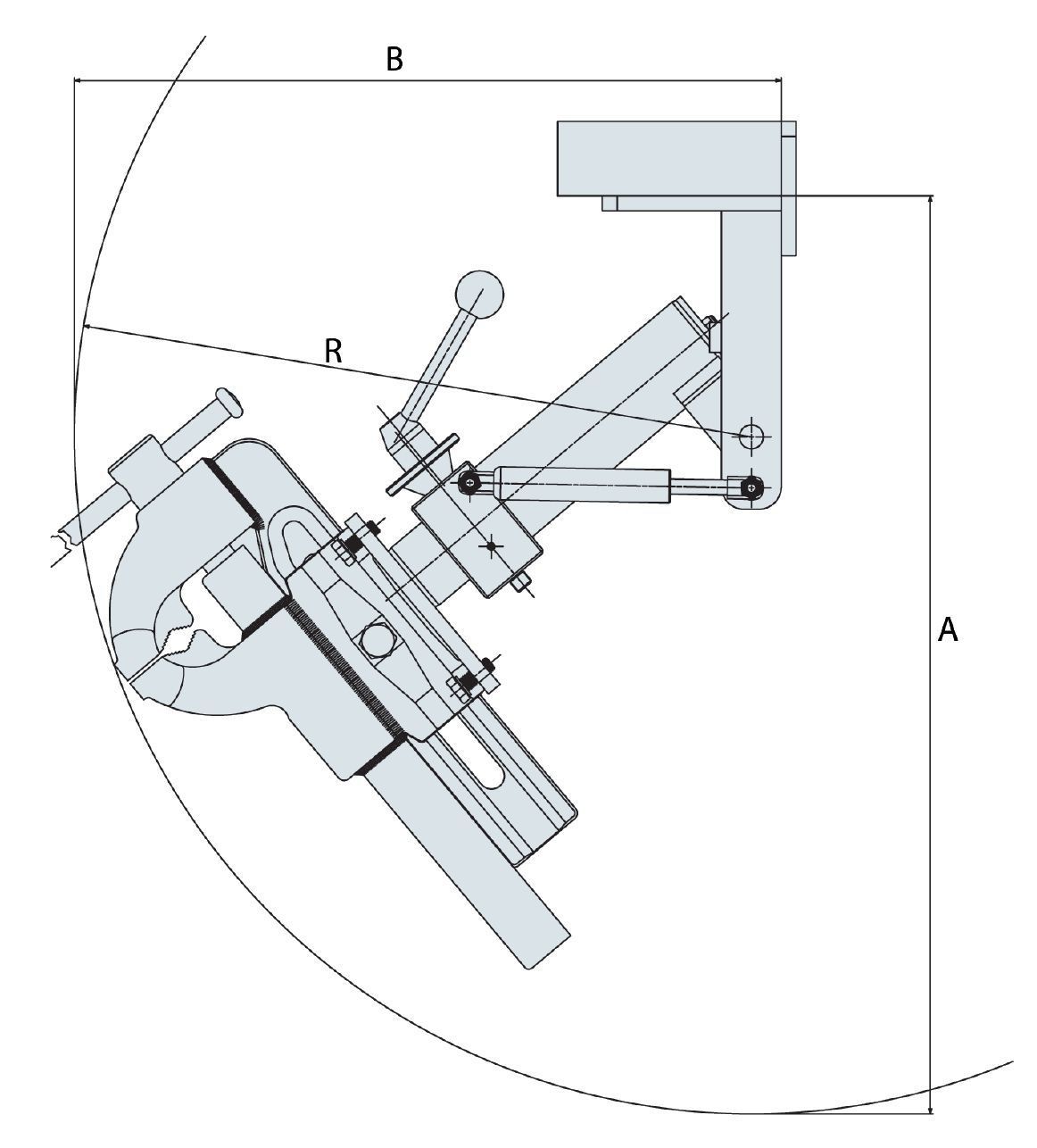 HEUER Klapp-Lift für Schraubstock mit Backenbreite 120 mm