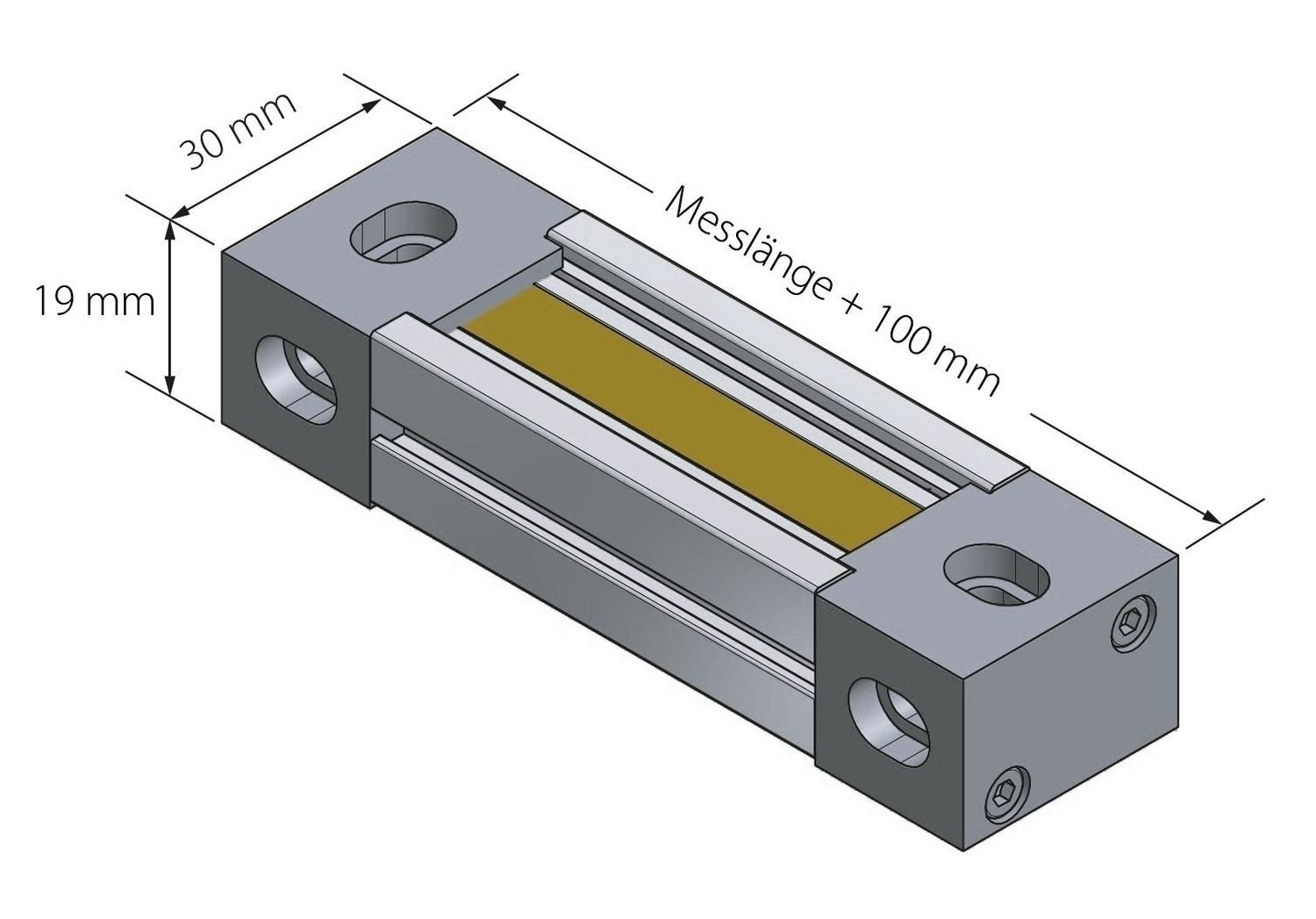 K+C Magnetmaßstab MS10A 100 mm - 5 µm | Verfahrweg 120 mm