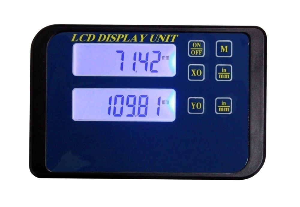 LCD-Positionsanzeige mit 2 Achsen für kapazitive Messsysteme