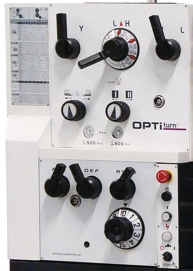 OPTIMUM Drehmaschine TH 5615 D mit Positionsanzeige