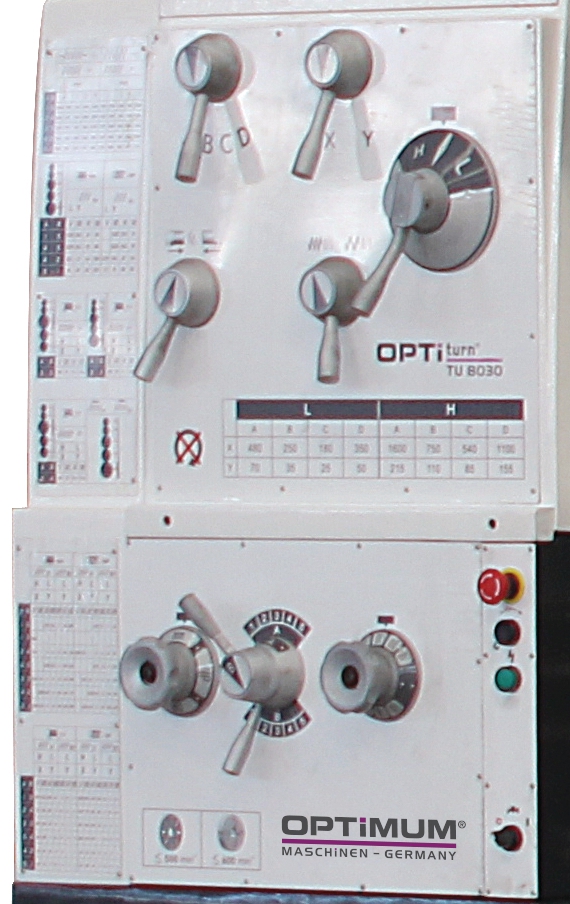 OPTIMUM Drehmaschine TH 8020 D mit Positionsanzeige