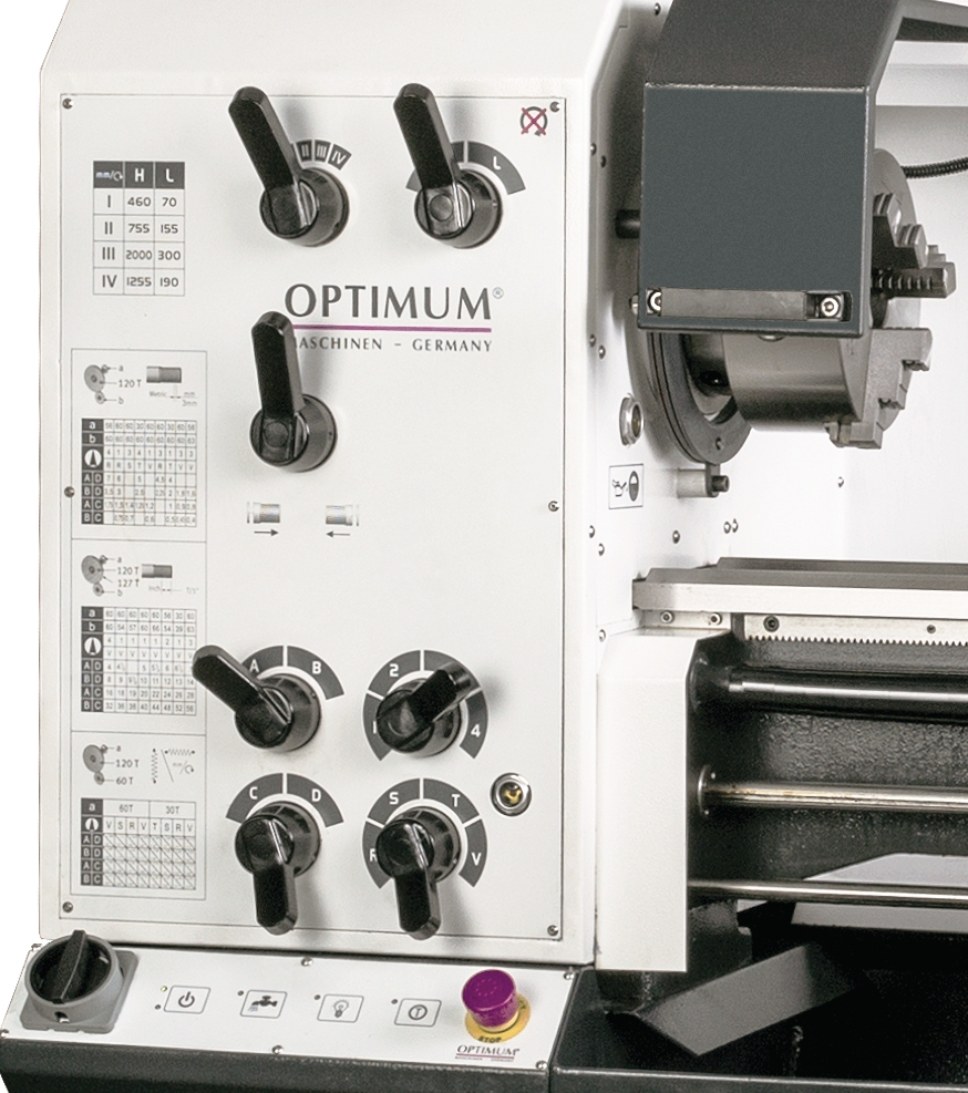 OPTIMUM Drehmaschine TM 4010 D mit Positionsanzeige