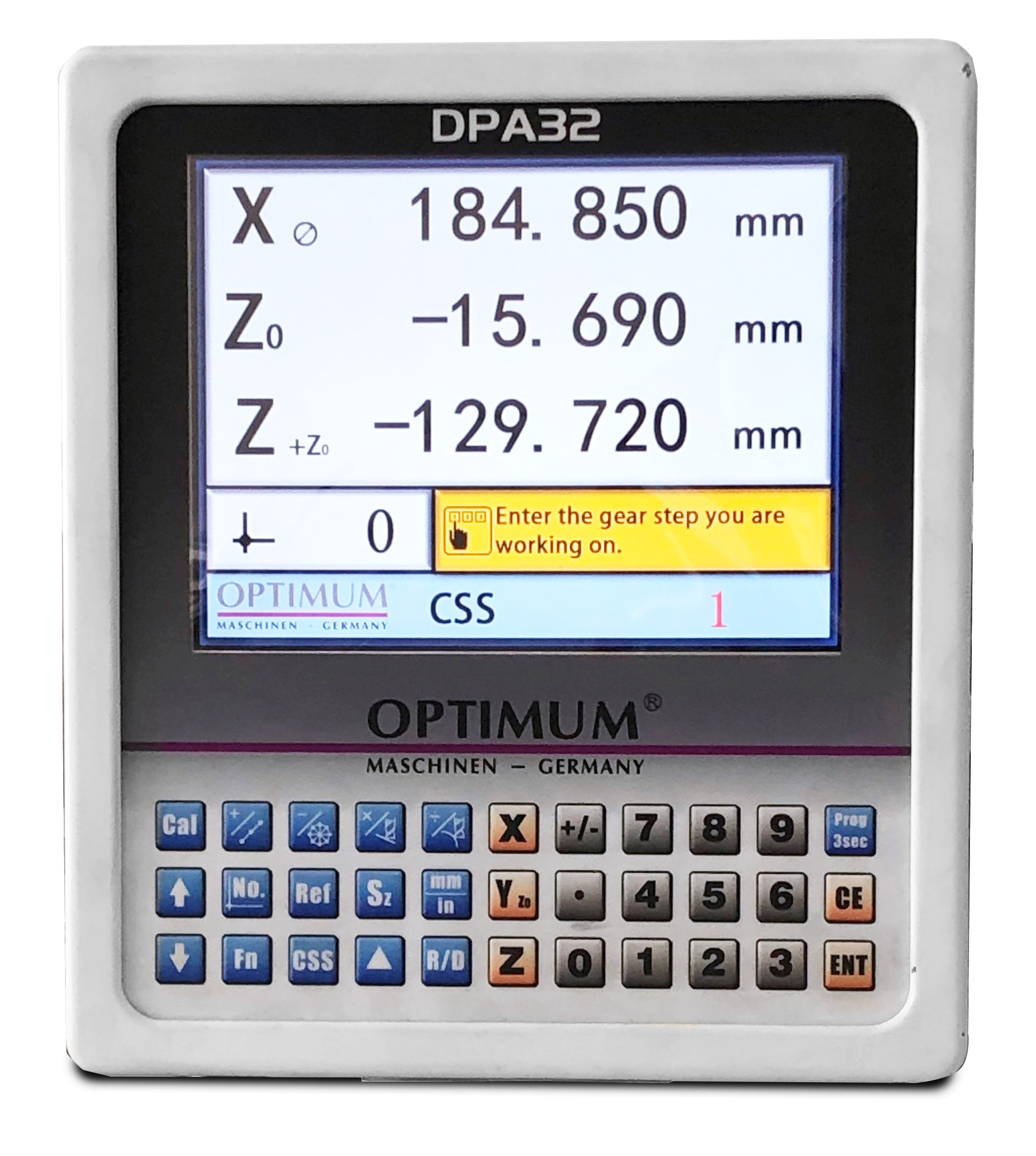 OPTIMUM Drehmaschine TX 5216 mit Positionsanzeige