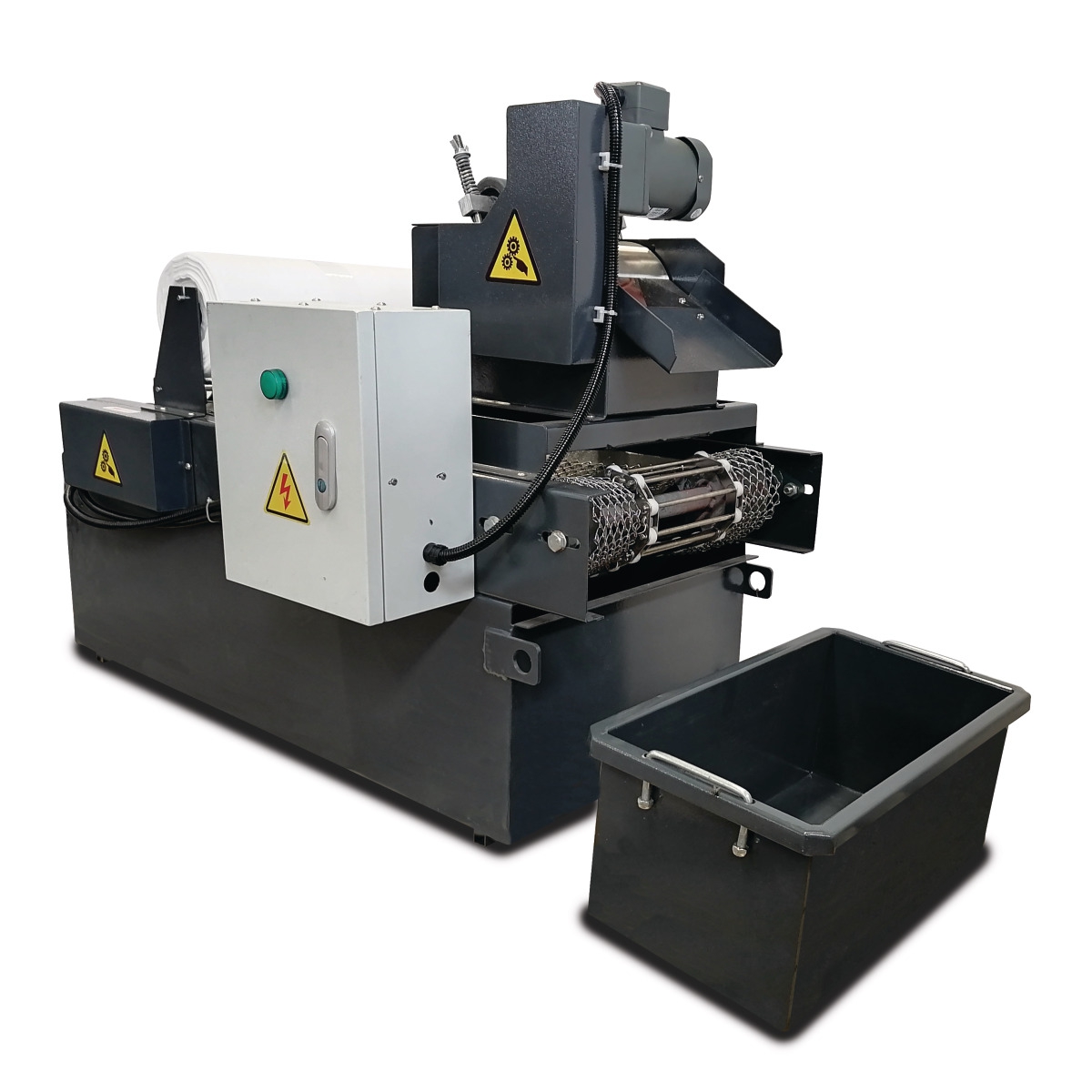 Optimum Magnetabscheider und Papierbandfilter MPS 1 für Flächenschleifmaschinen