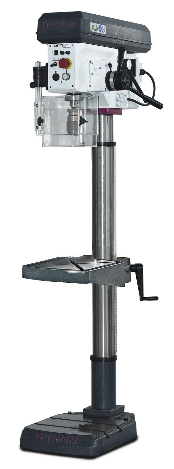 OPTIMUM Säulenbohrmaschine DH 28 FS | SET mit Schraubstock