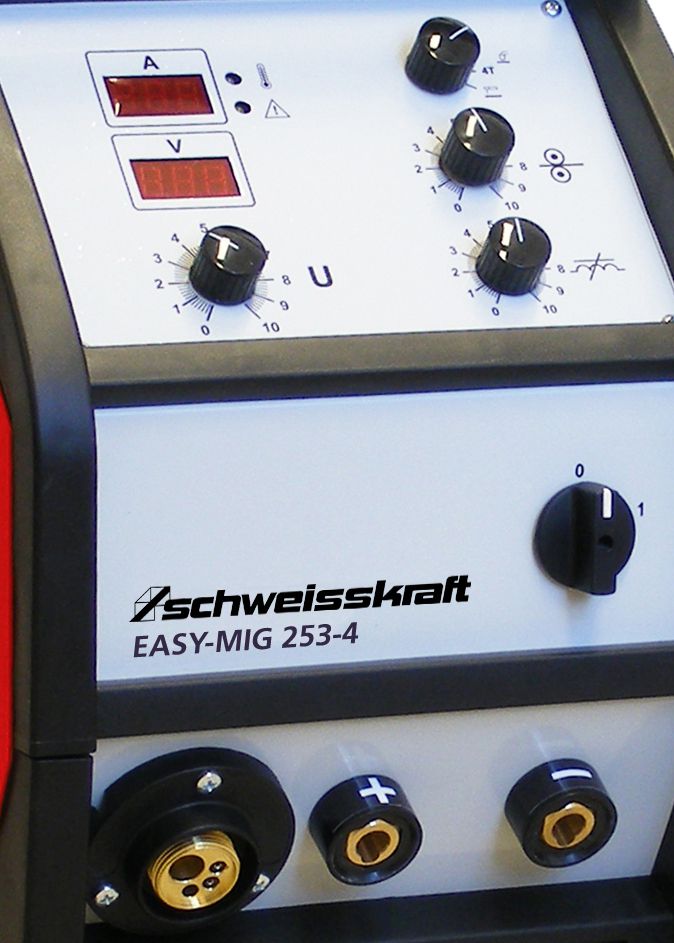 Schweisskraft MIG/MAG Inverter-Schutzgas-Schweißgerät EASY-MIG 253-4