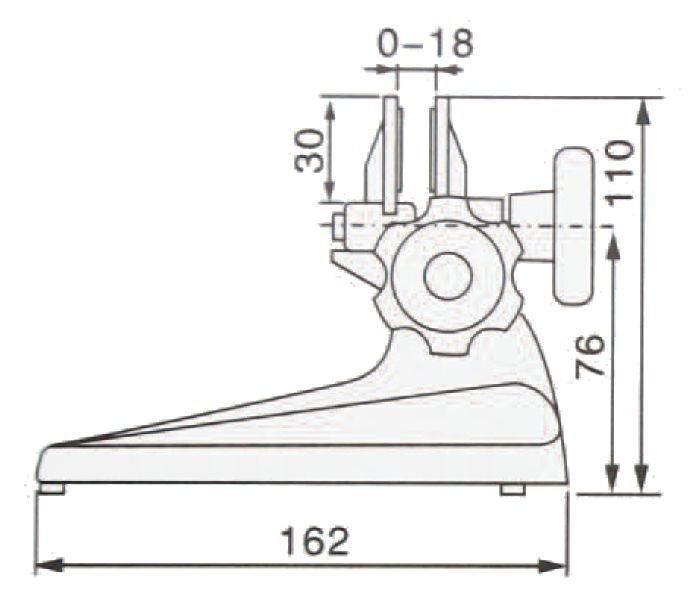Schwerer Halter für Bügelmessschrauben 0-300 mm