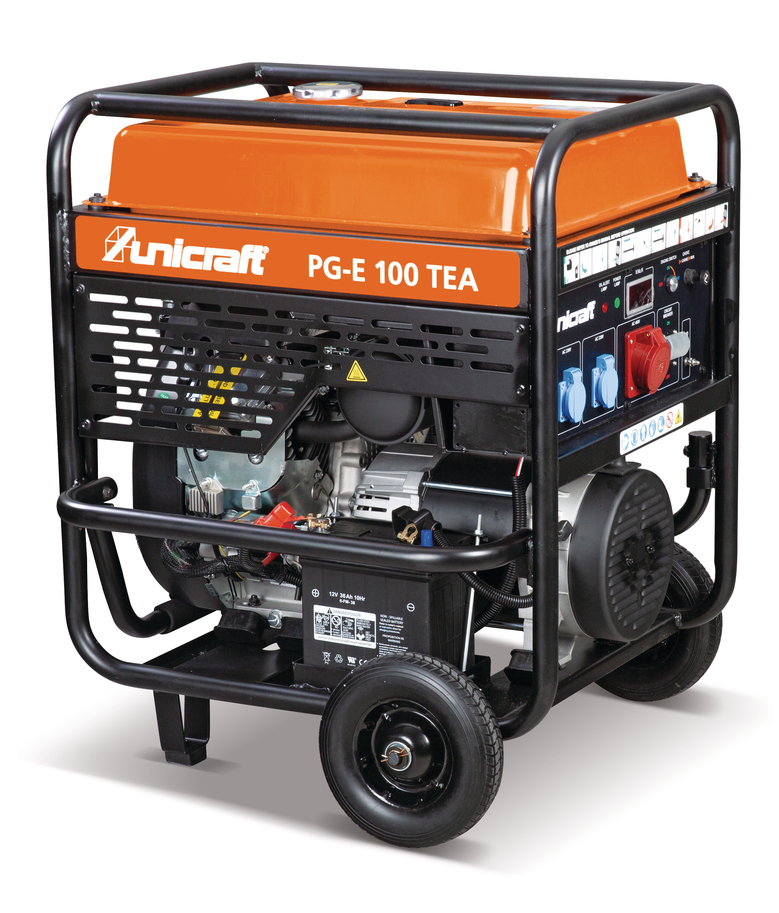 UNICRAFT Synchron-Stromerzeuger PG-E 100 TEA H | 3,45 kW-230 V / 10 kW-400 V